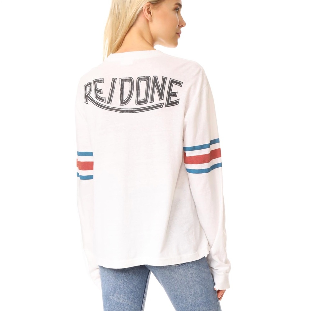 ✨SUPER RARE 🦄✨Re/done Vintage 70s style tee shirt long sleeve size Medium/large